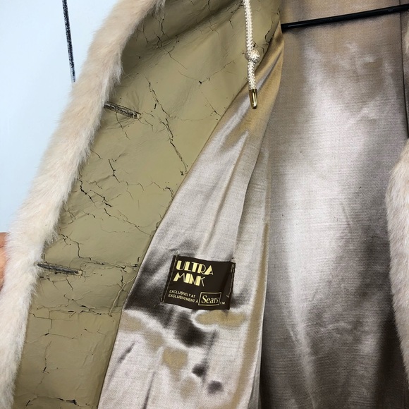 Vintage Sears Ultra Mink Jacket Sz M - Picture 11 of 12